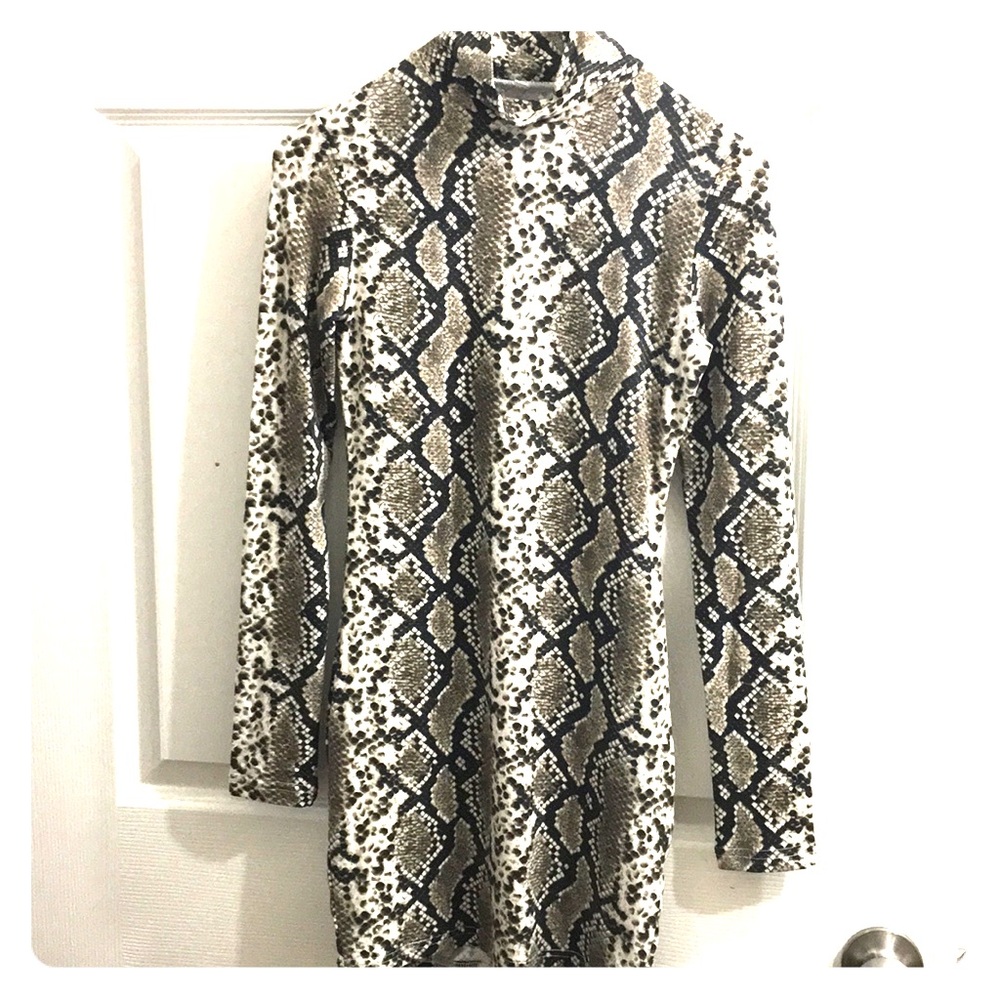 Snake print dress